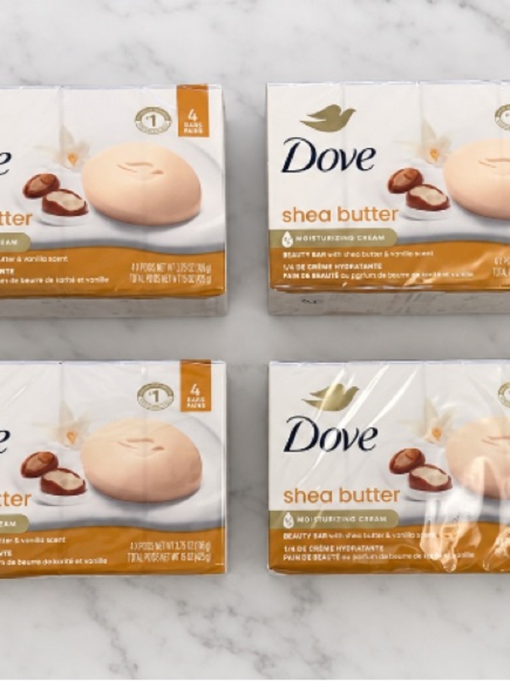 Dove Shea Butter Bar Soap – 16 Bars – Brand New & Sealed